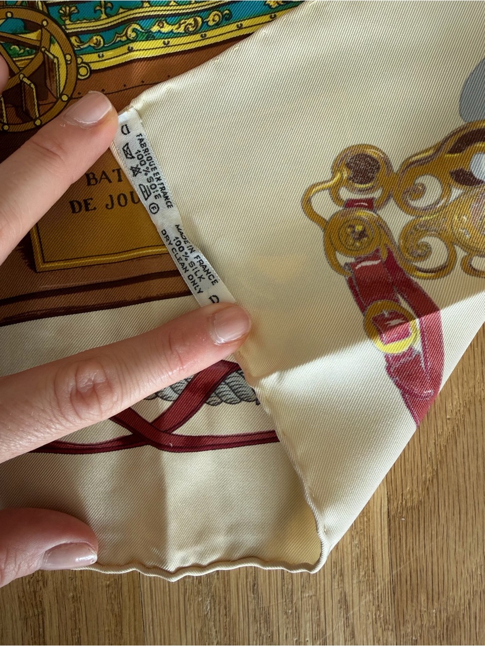 Hermes Nautical Motif Silk Scarf - Picture 2 of 6